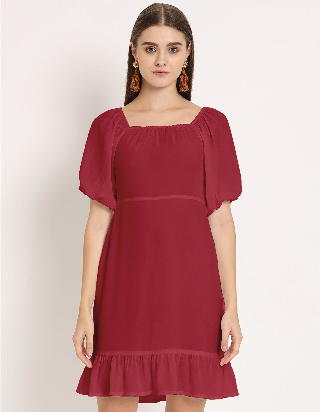 Square Neck Sheath Dress