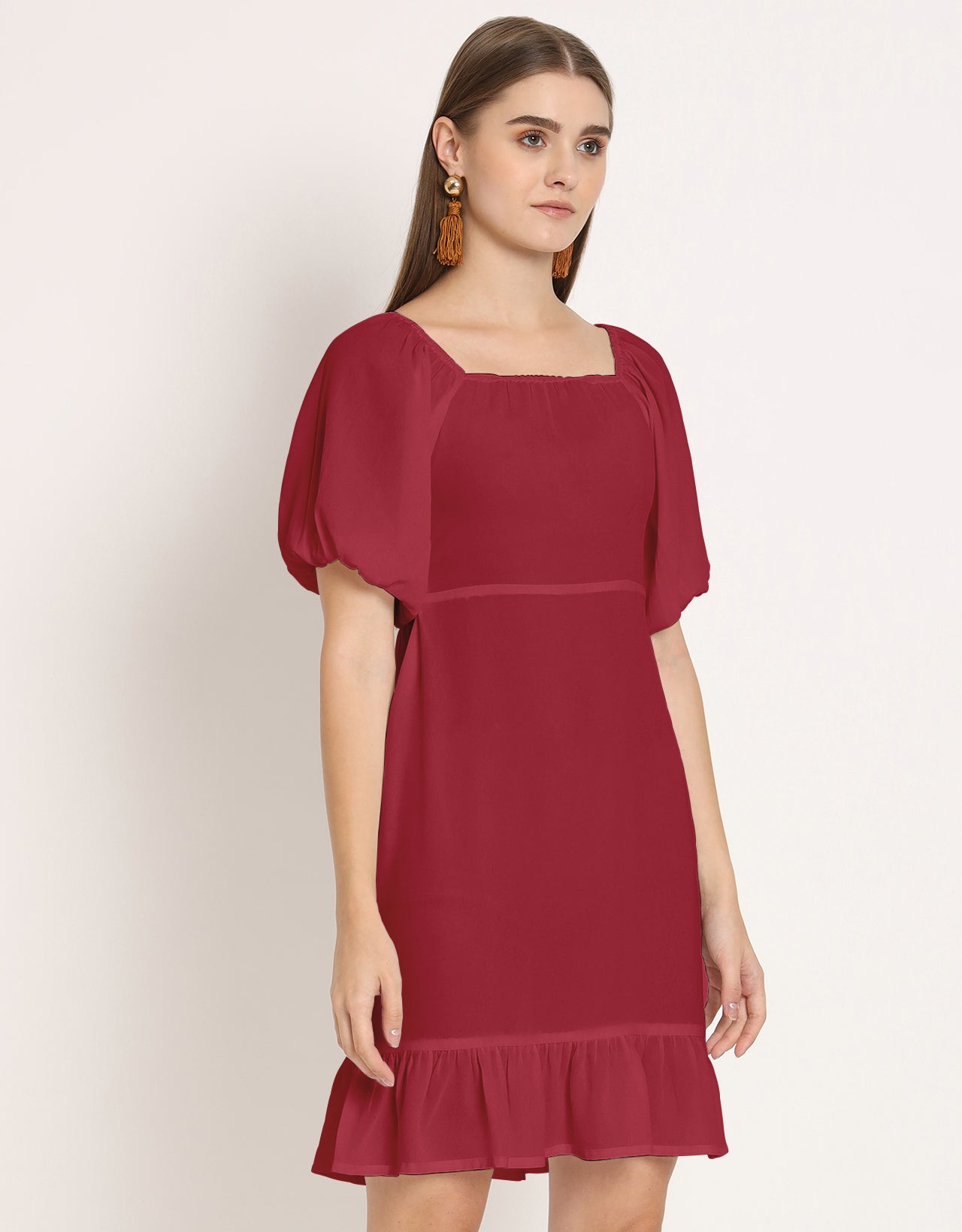 Square Neck Sheath Dress