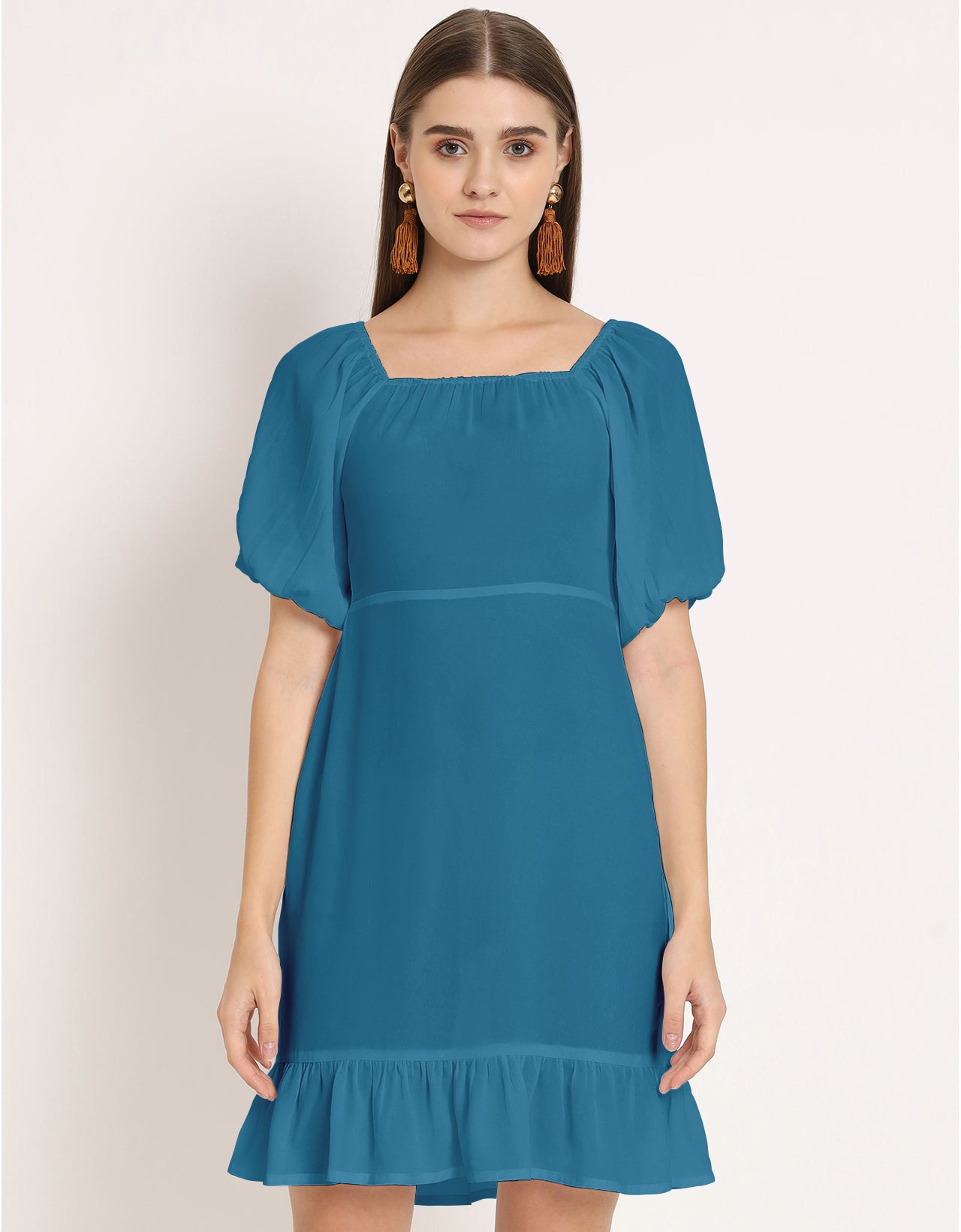 Square Neck Sheath Dress