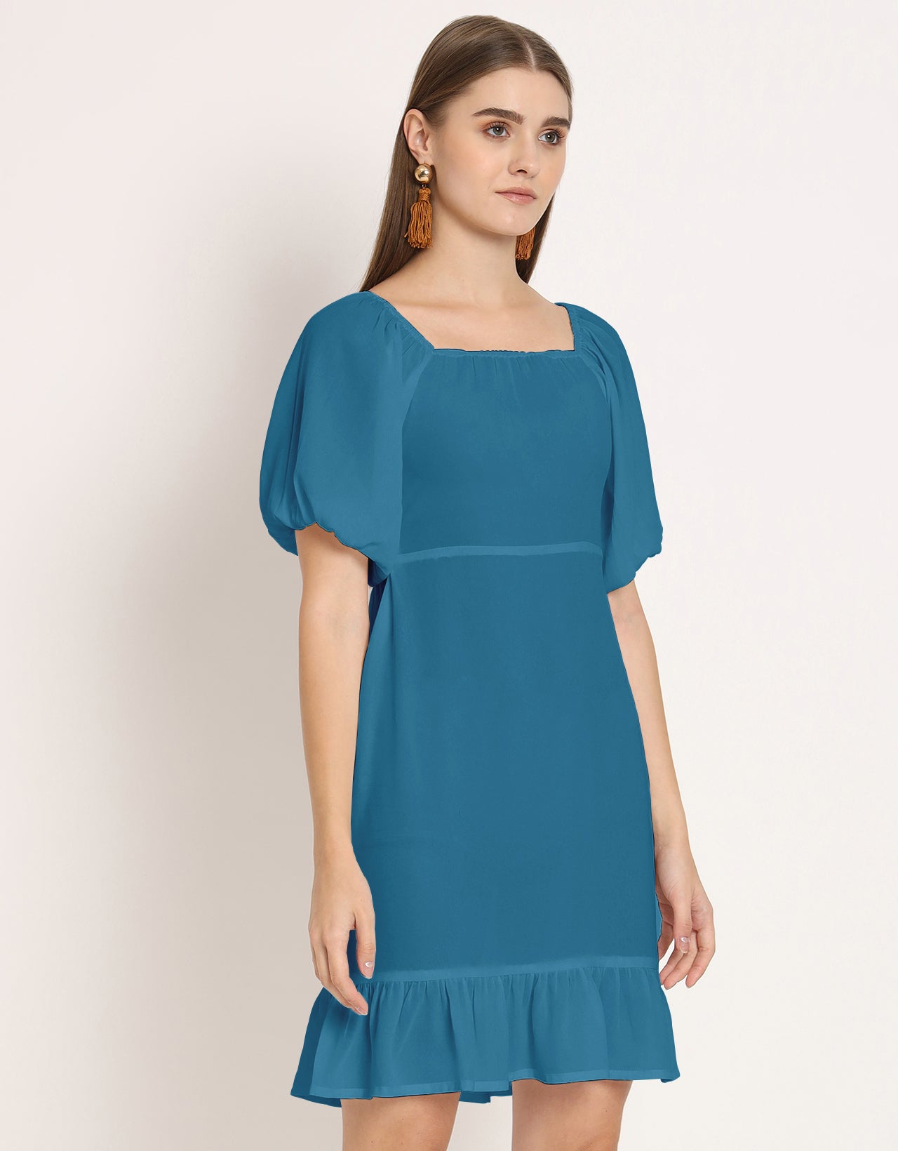 Square Neck Sheath Dress