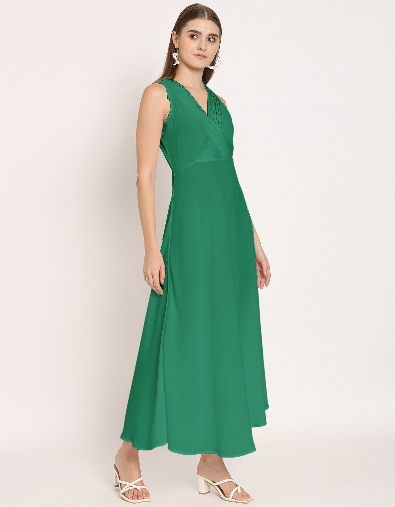 Wrap Style Maxi Dress