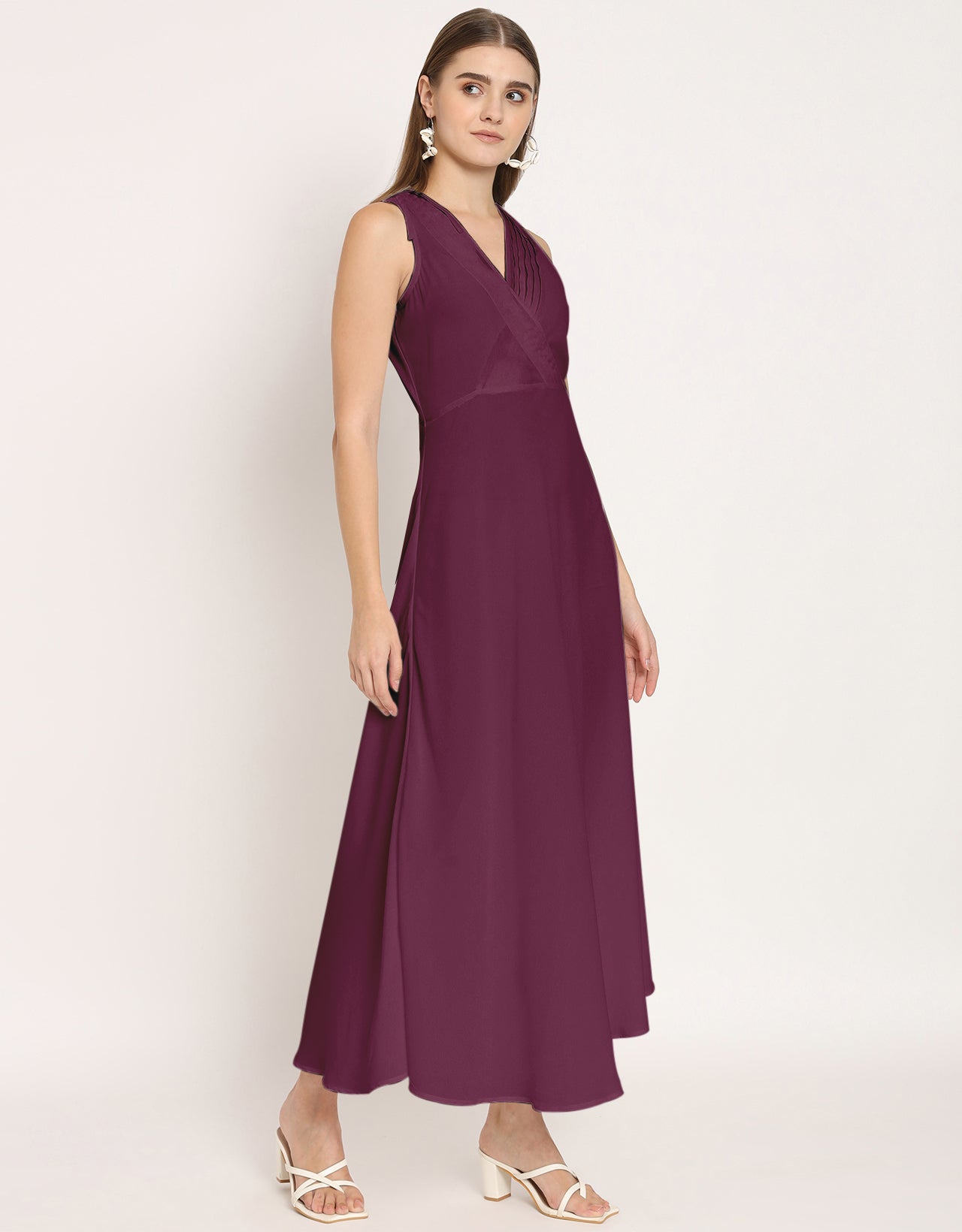 Wrap Style Maxi Dress