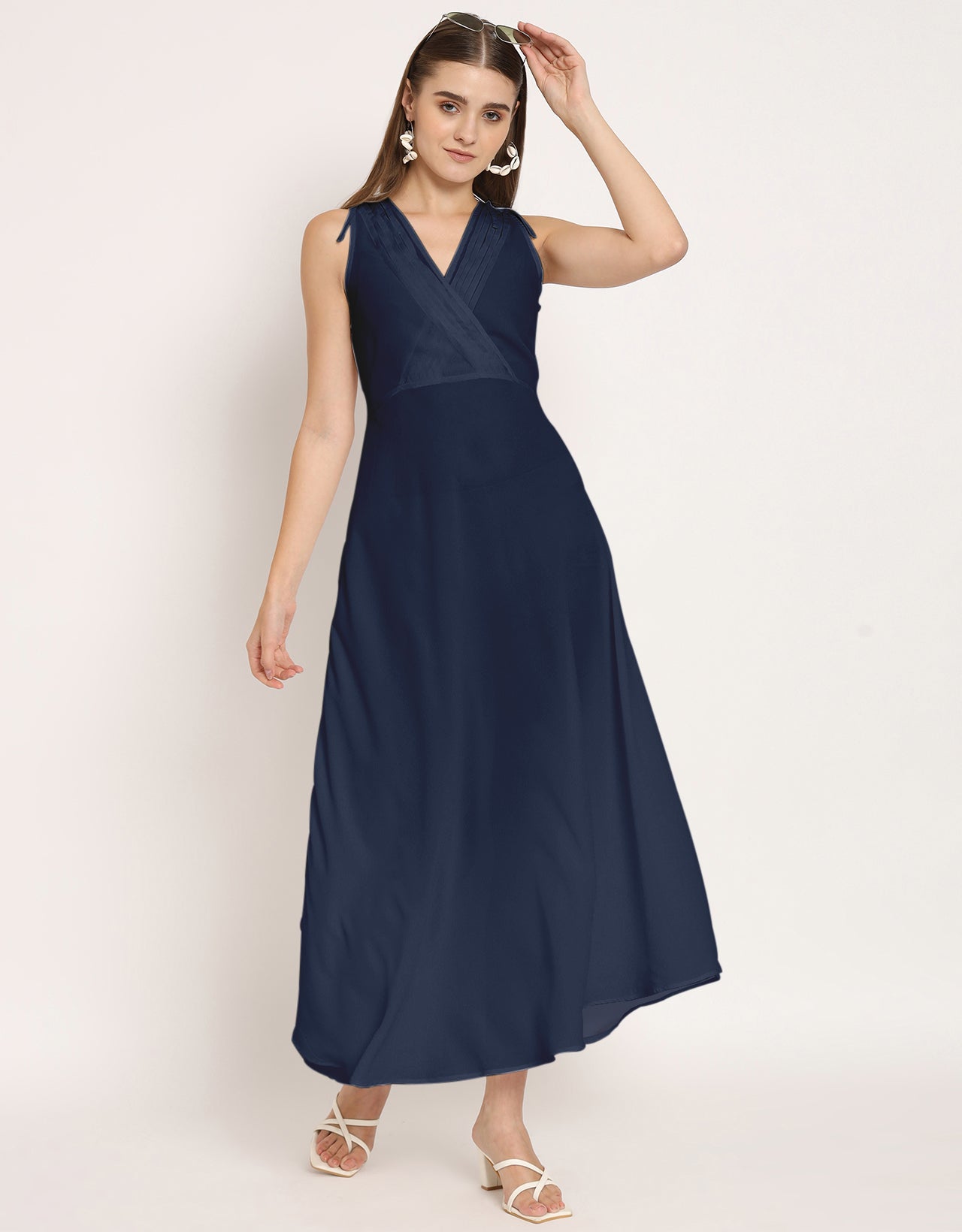 Wrap Style Maxi Dress