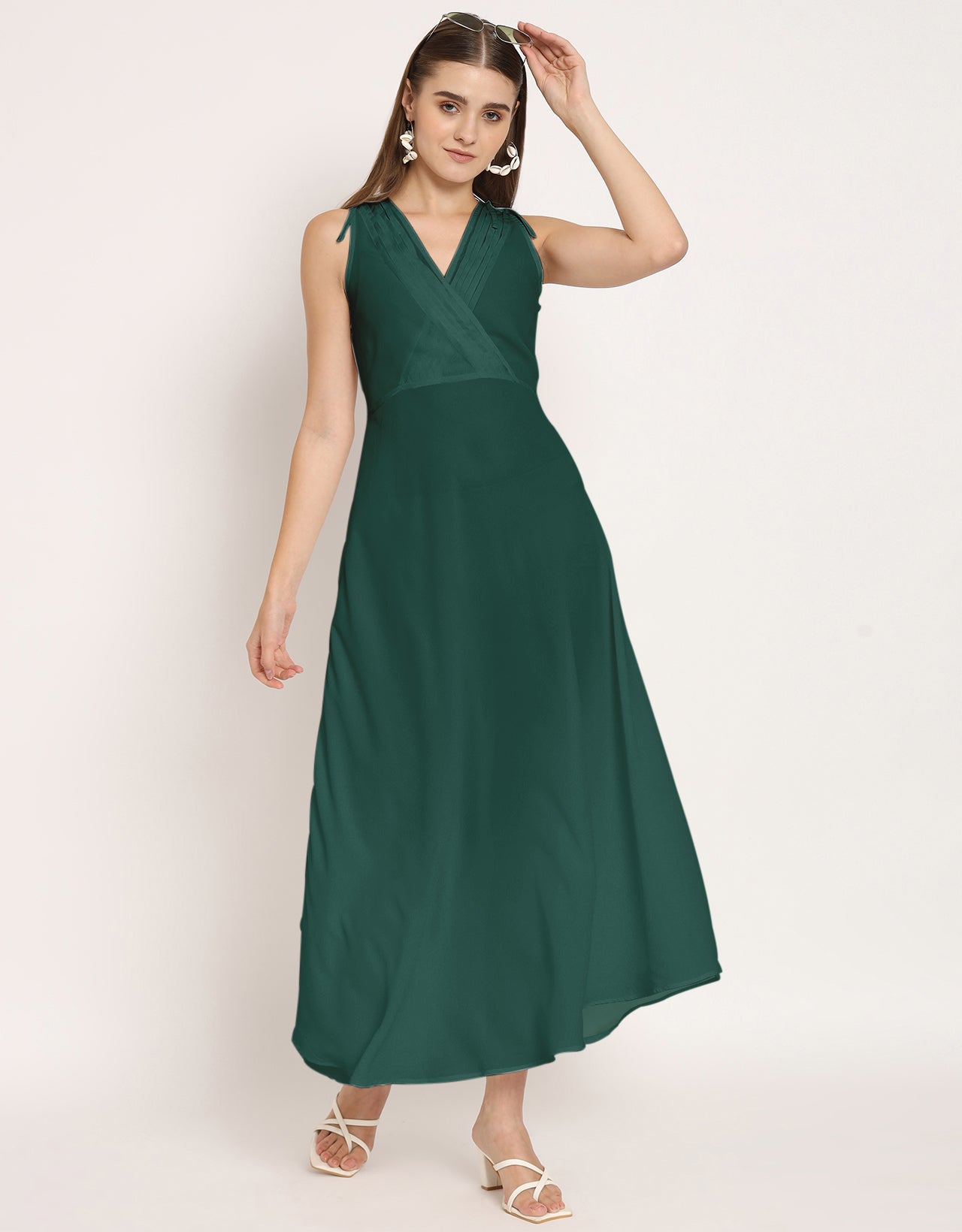 Wrap Style Maxi Dress