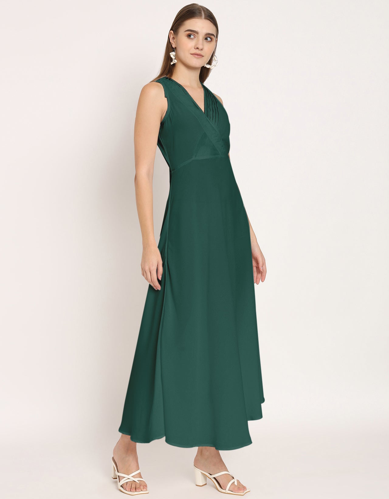 Wrap Style Maxi Dress