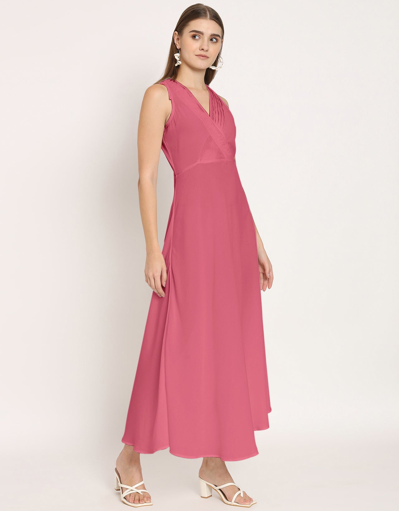 Wrap Style Maxi Dress