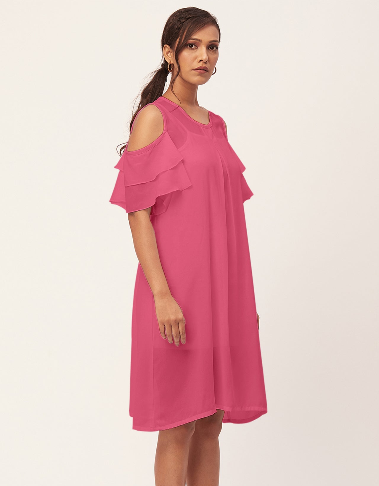 Cold Shoulder Shift Dress