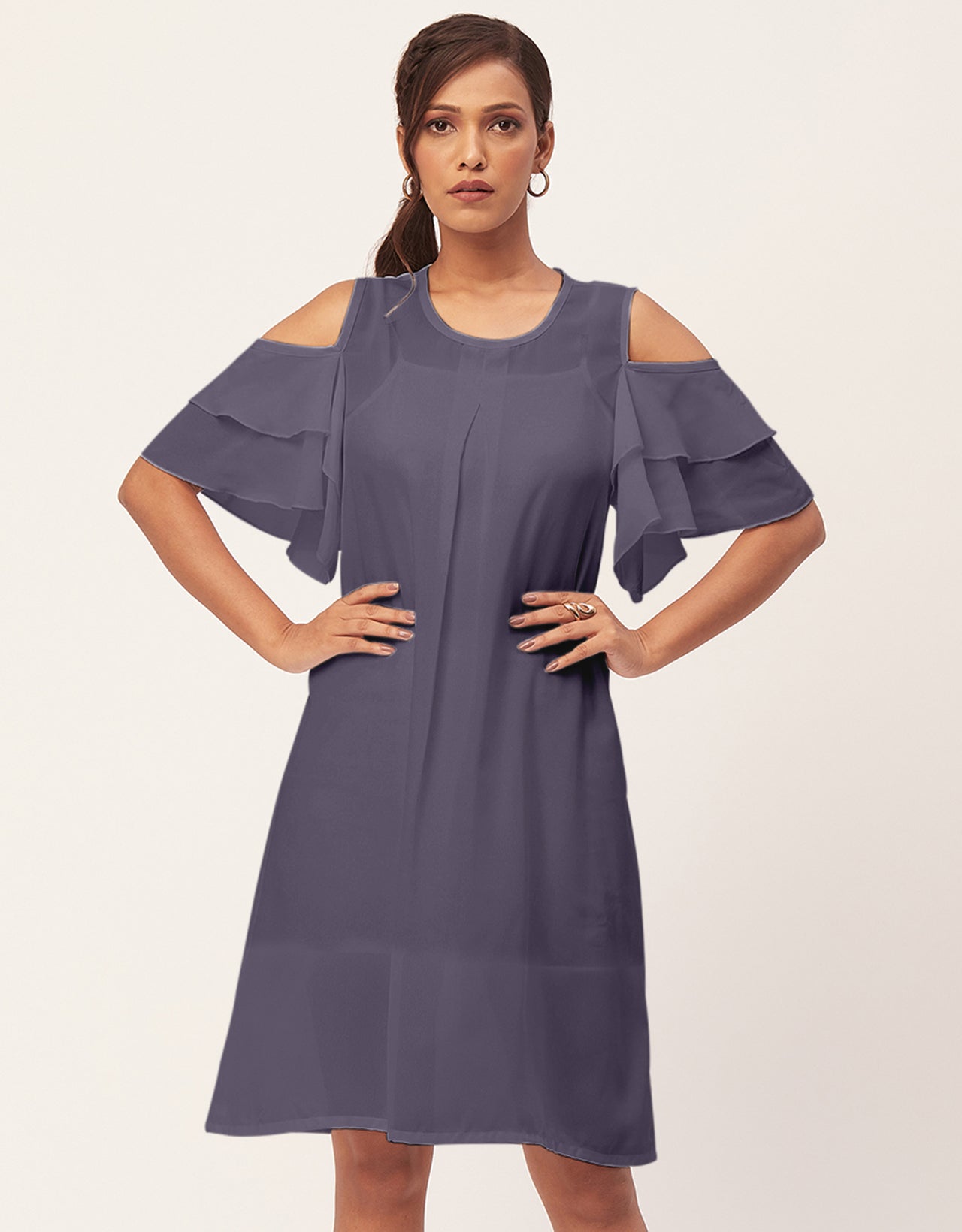 Cold Shoulder Shift Dress