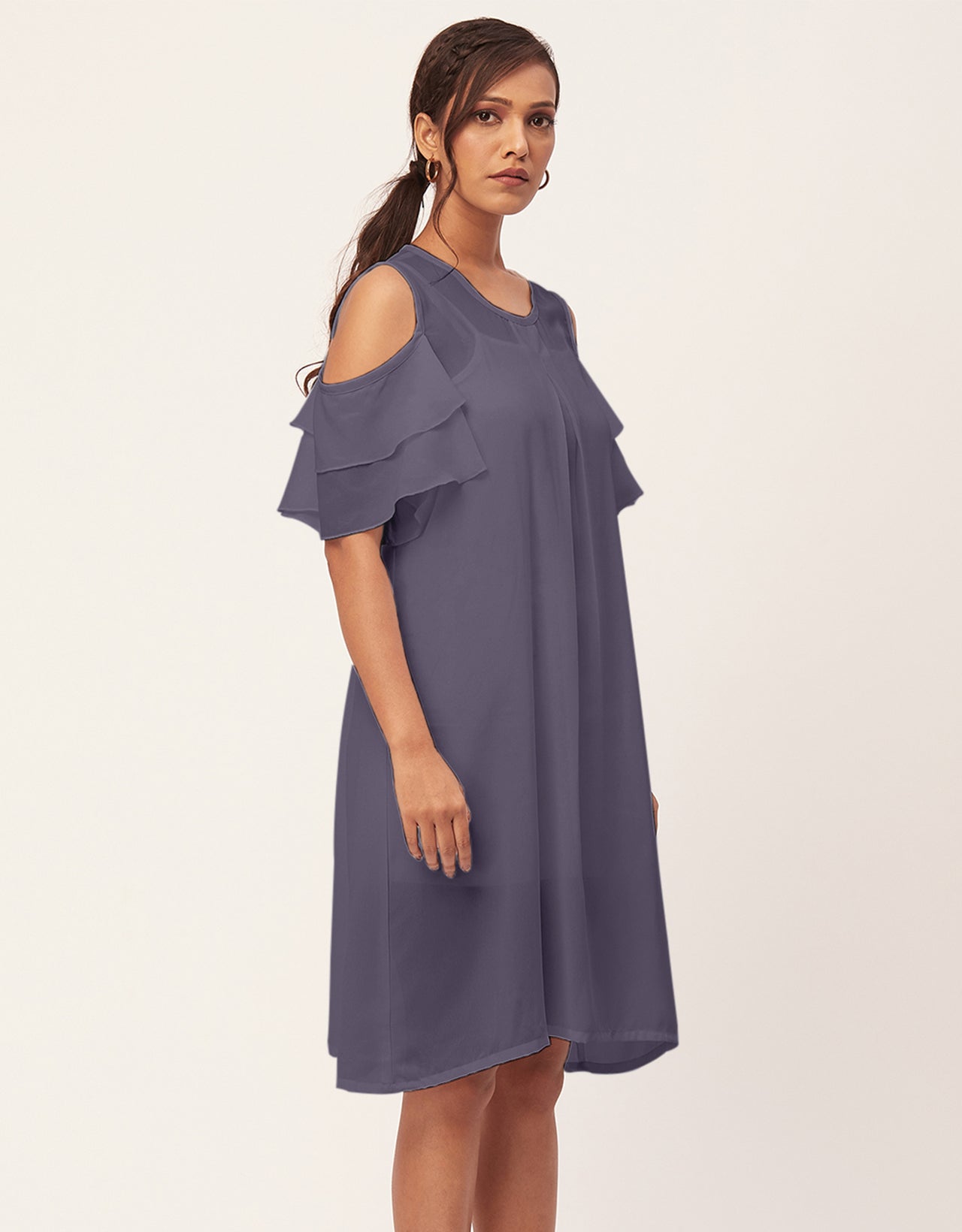 Cold Shoulder Shift Dress
