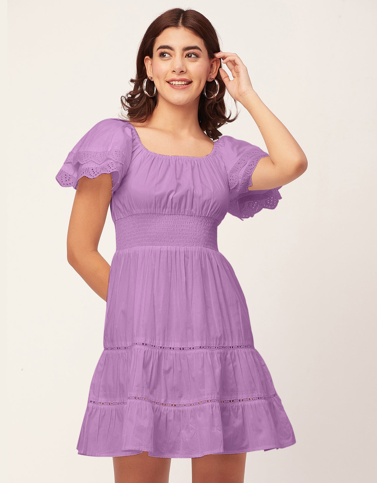 Chic Cotton Tiered Dress
