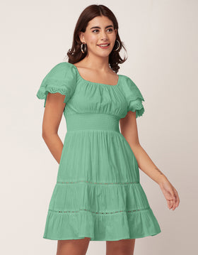 Chic Cotton Tiered Dress