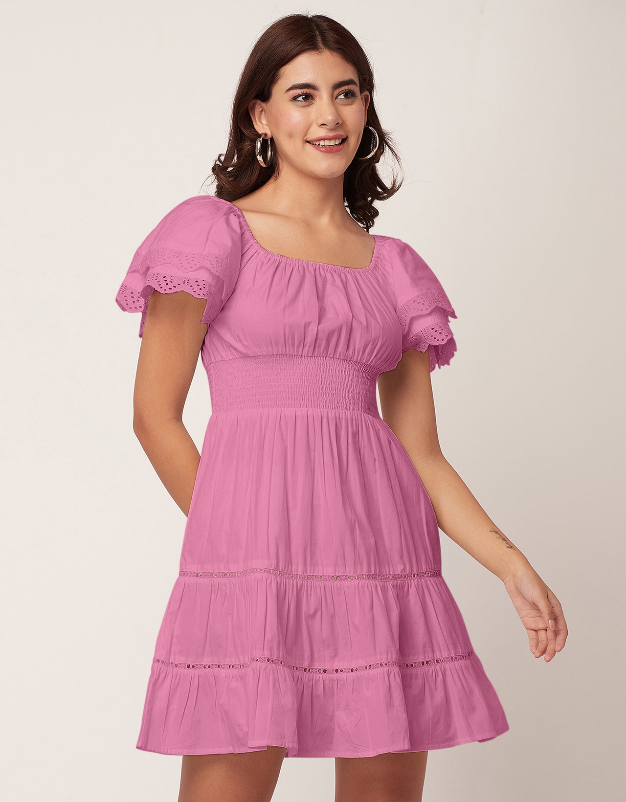 Chic Cotton Tiered Dress