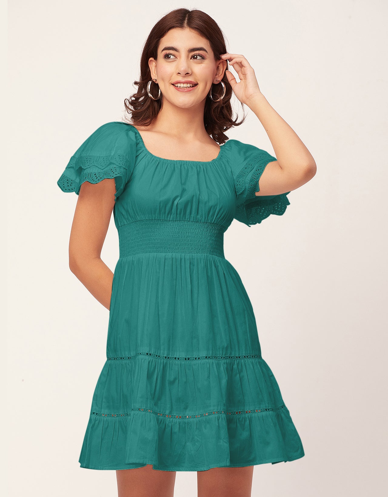 Chic Cotton Tiered Dress