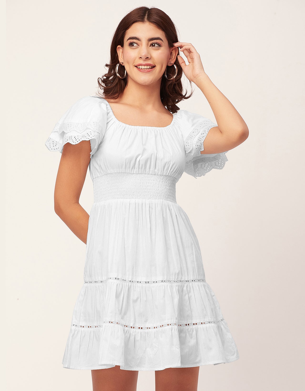 Chic Cotton Tiered Dress