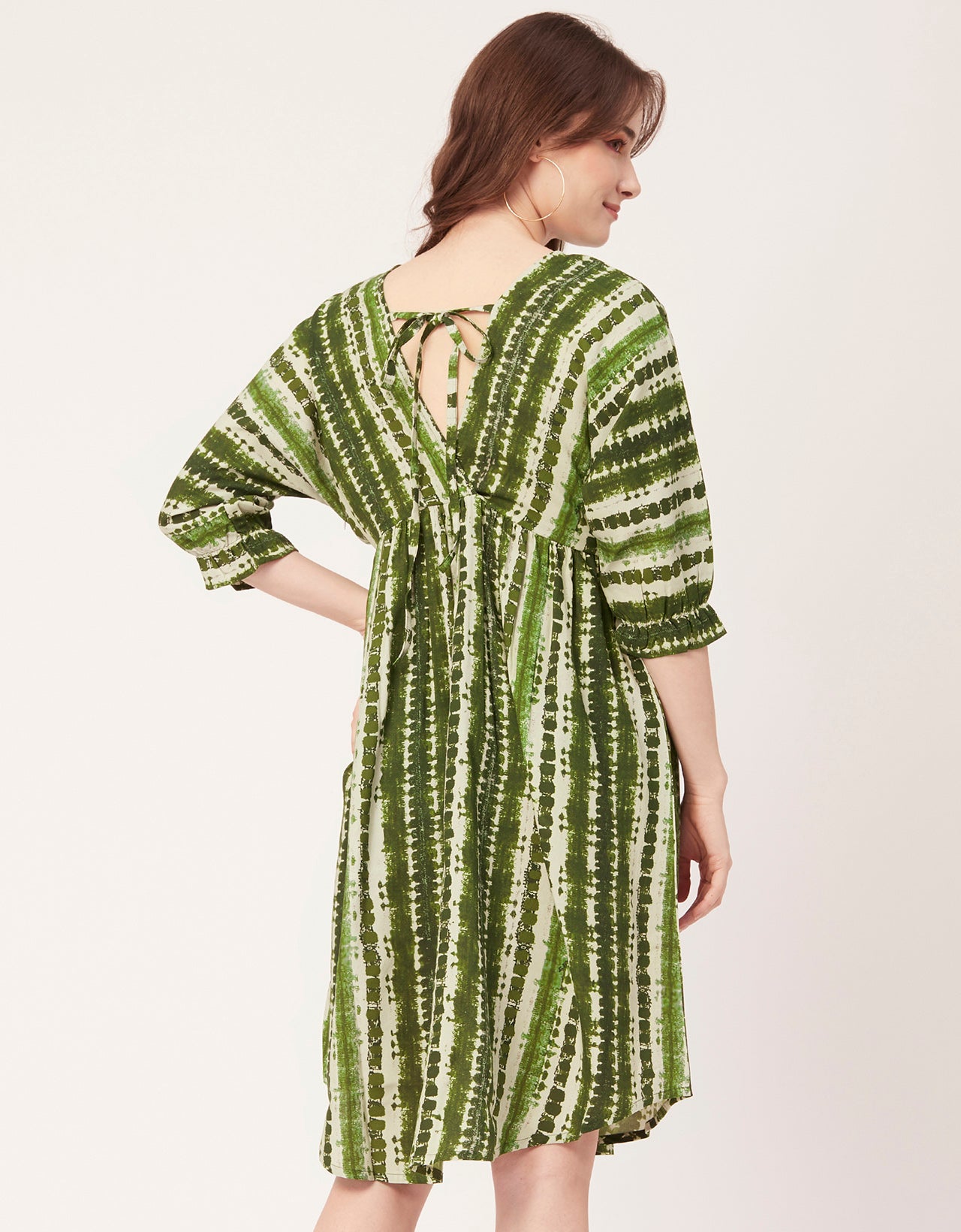 Quarter Sleeves Short Dress