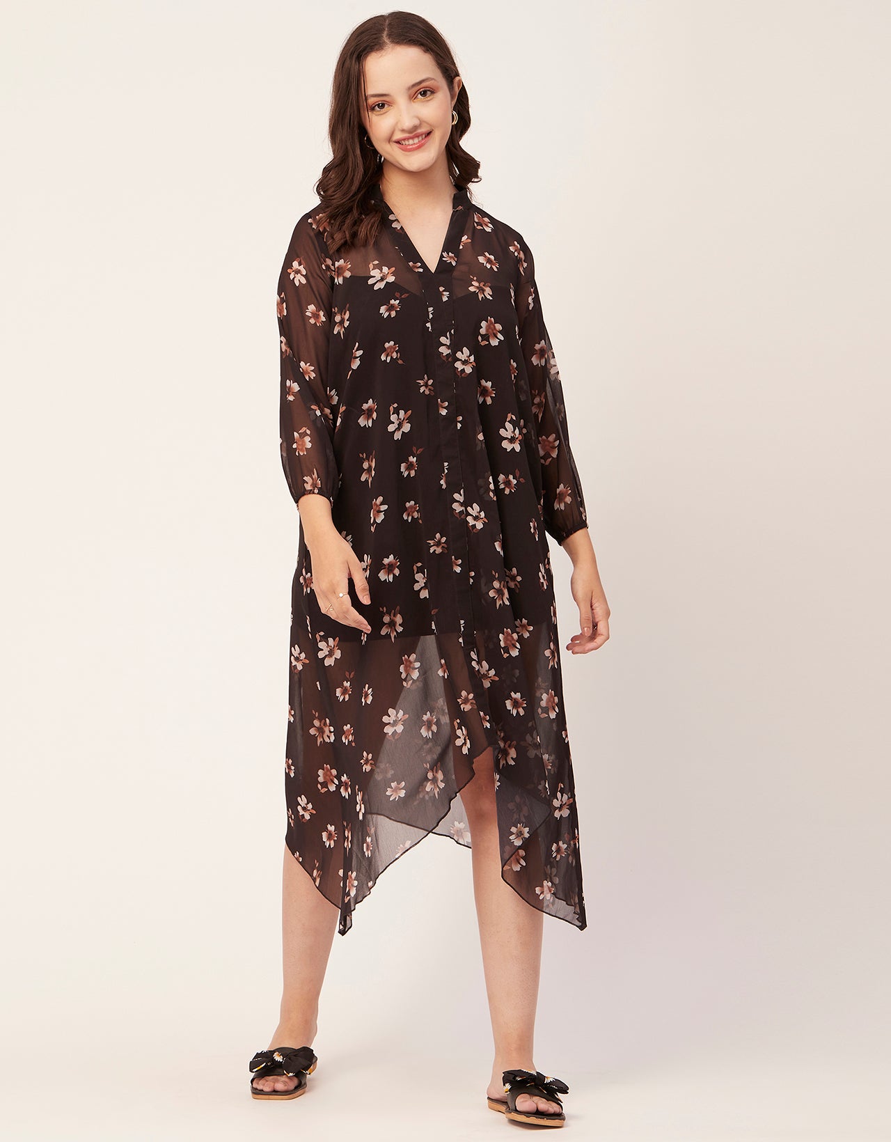 Long Sheer Vacation Dress