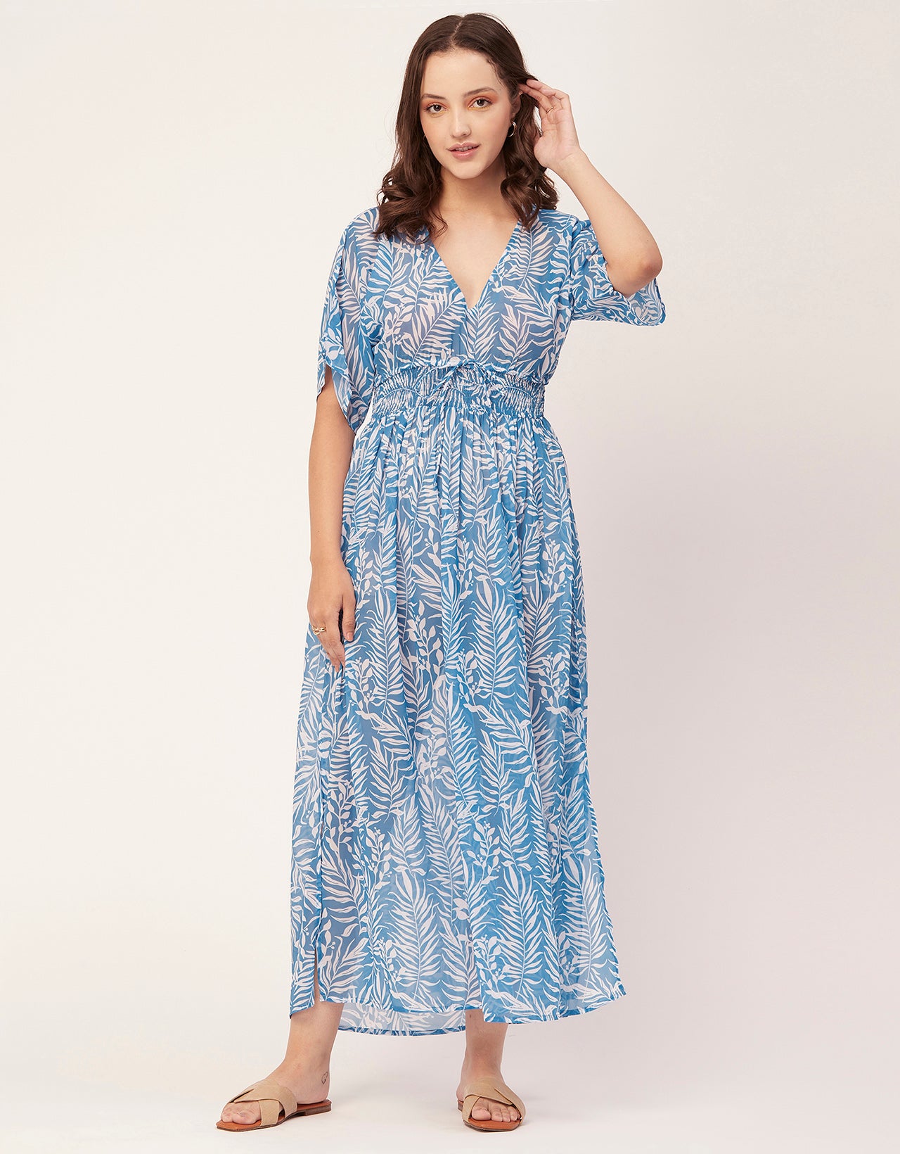 Long Sheer Coverup Dress