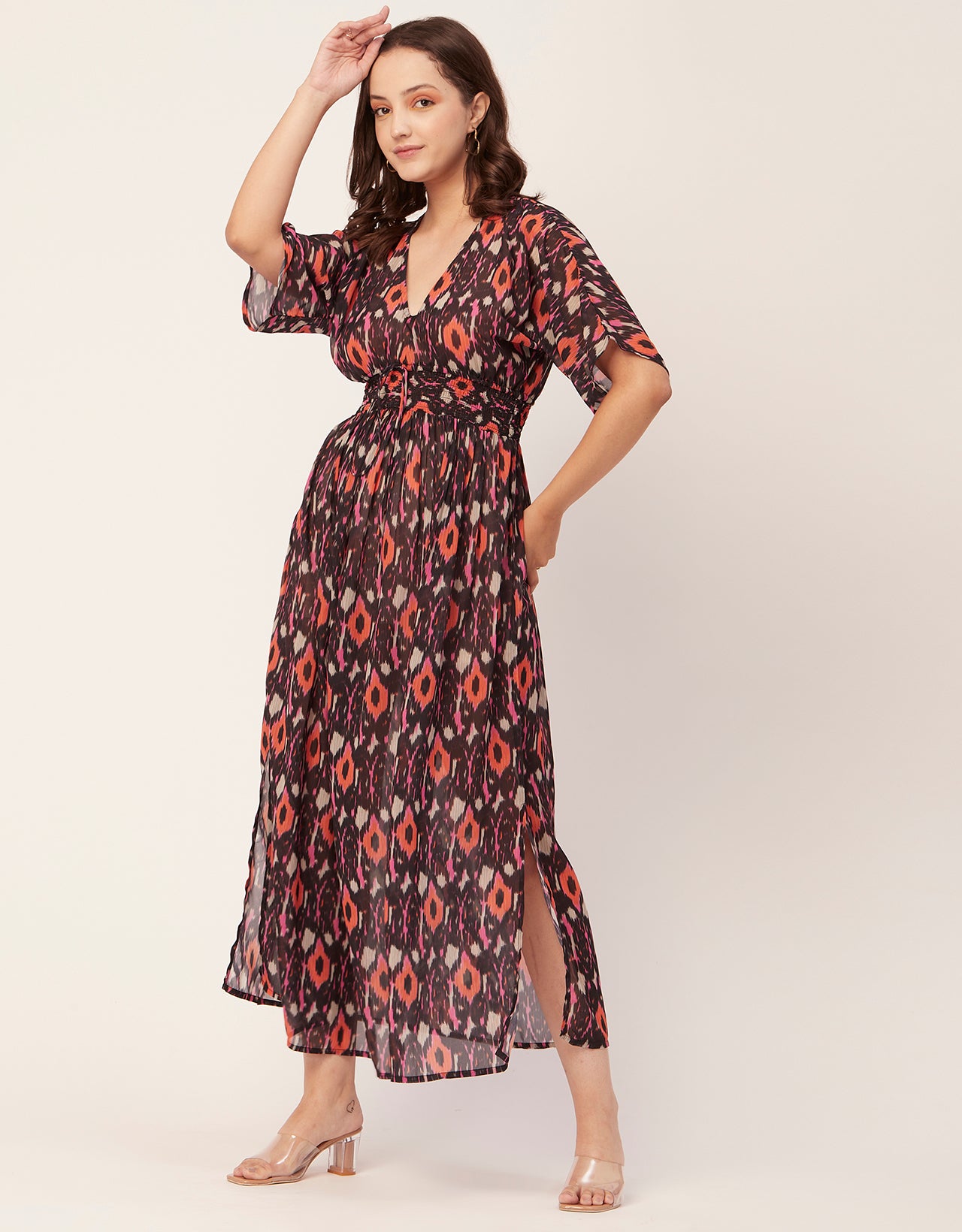 Long Sheer Coverup Dress