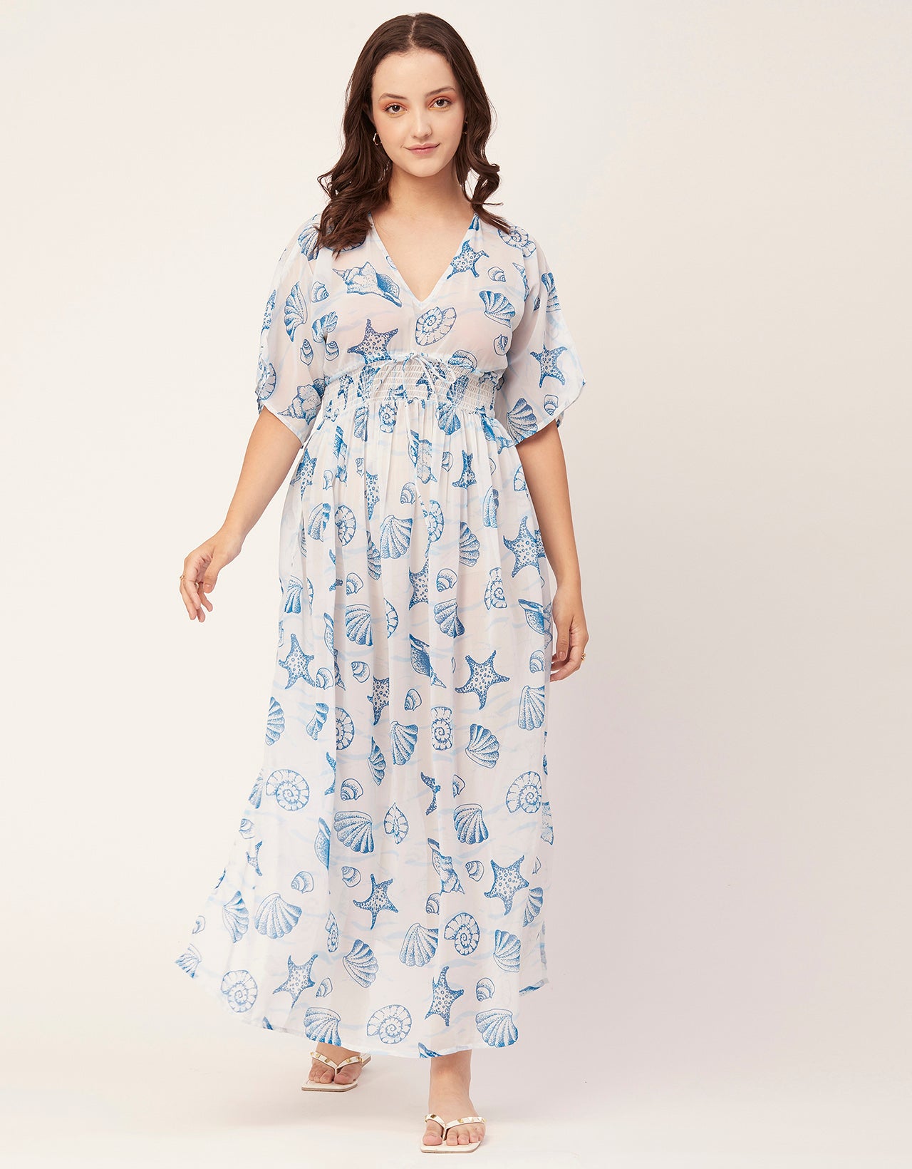 Long Sheer Coverup Dress