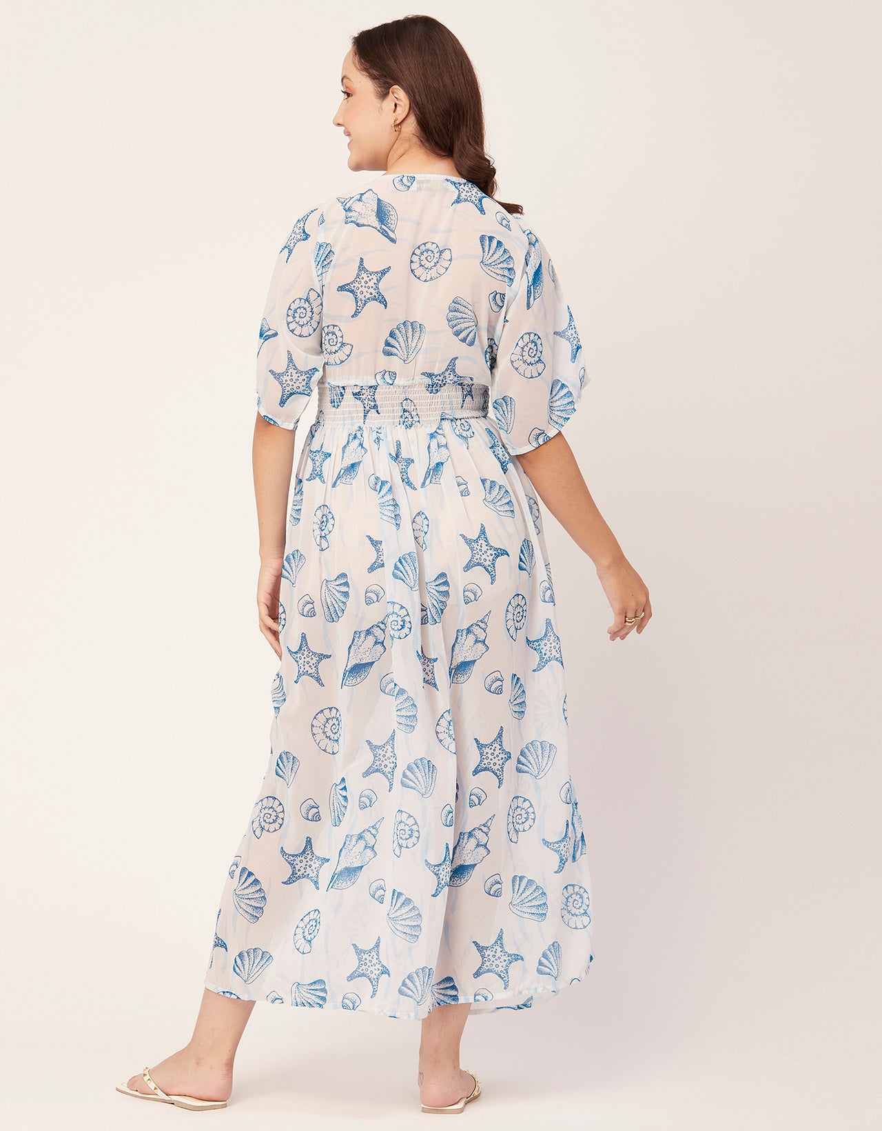 Long Sheer Coverup Dress