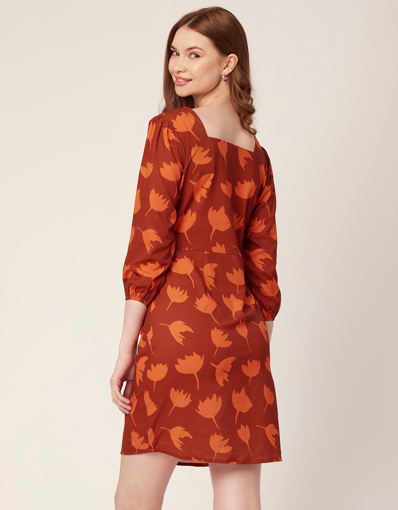 Short Button-Up Square Neck