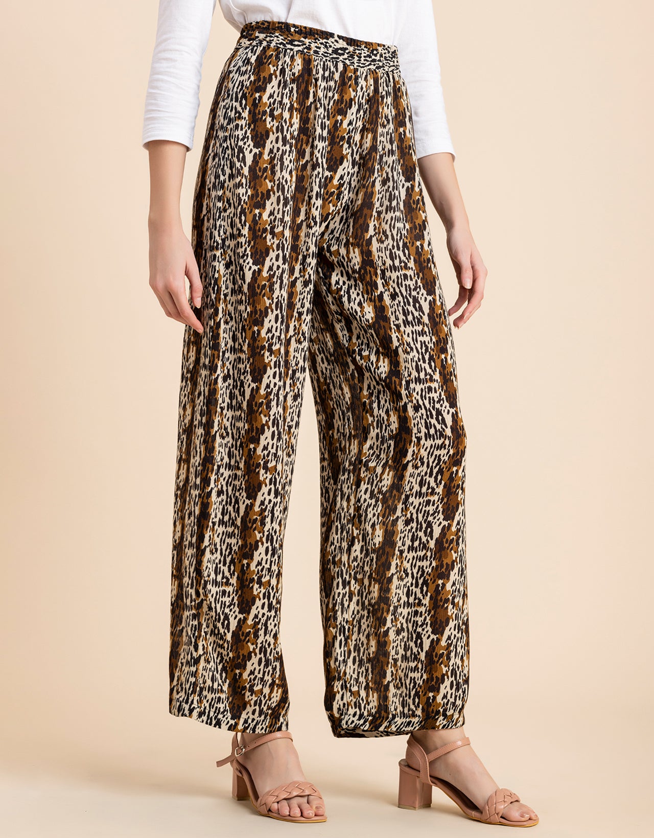 Wide Leg Printed Palazzo Pants