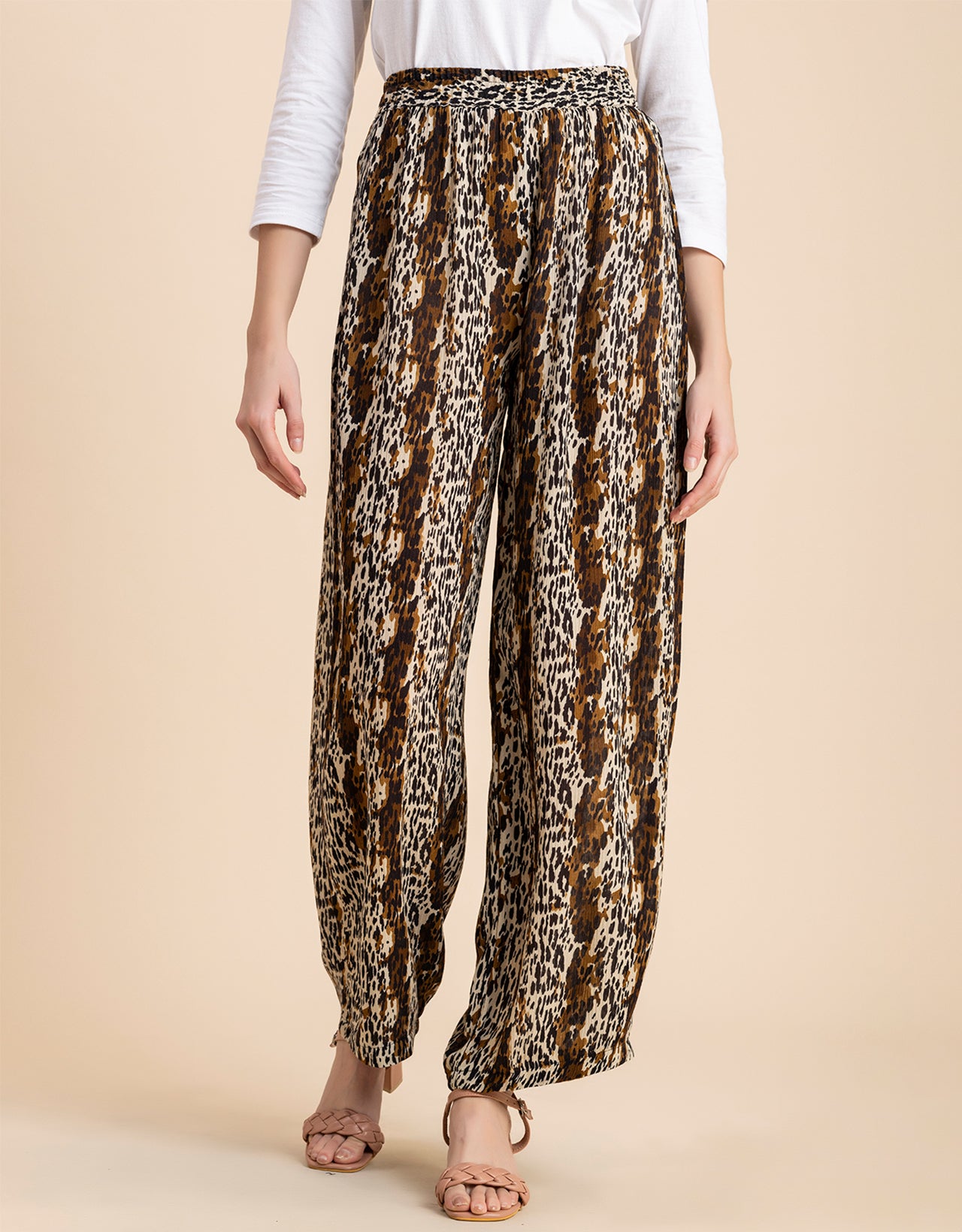 Wide Leg Printed Palazzo Pants