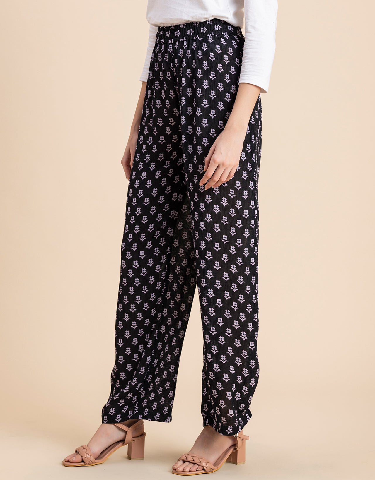 Wide Leg Printed Palazzo Pants