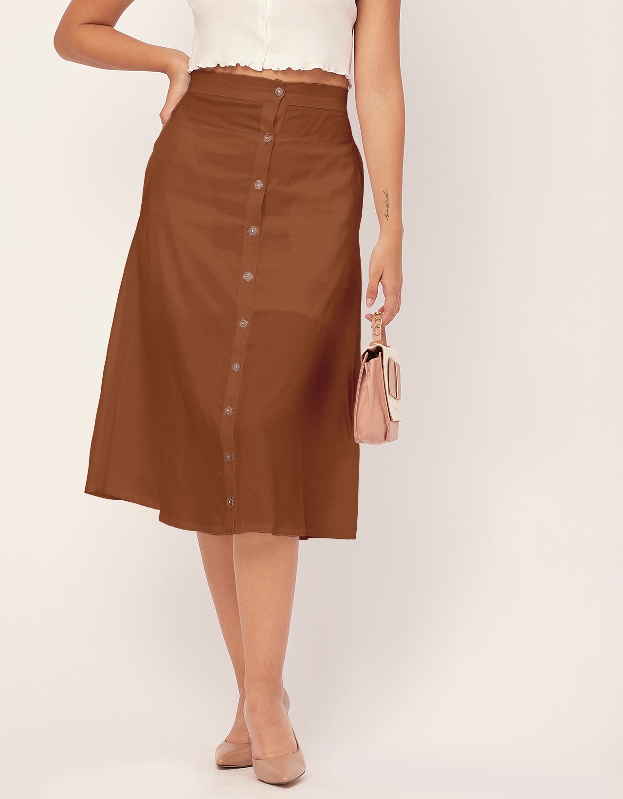 スカート LIA MAYA SKIRT CLAY BROWN XS LIA MAYA SKIRT CLAY BROWN XS Women's Skirts: Trendy Styles