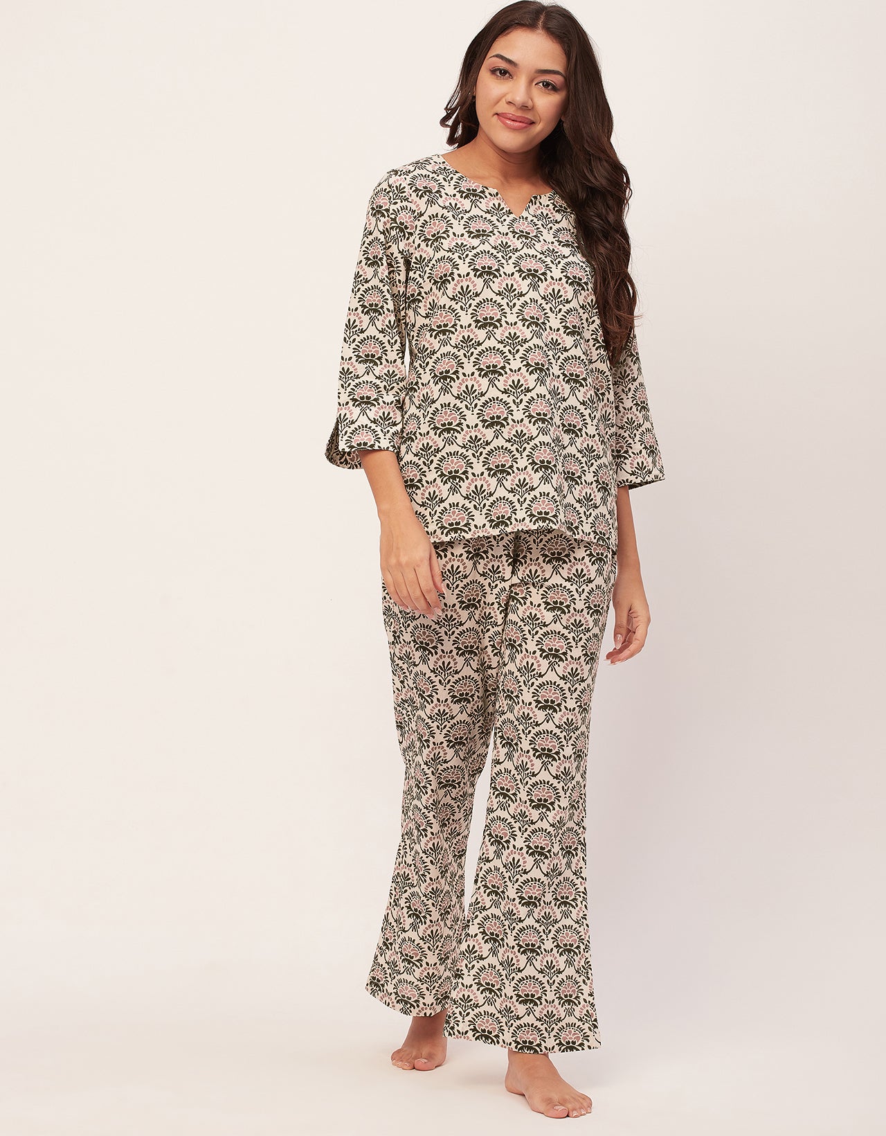 Night Suit, Printed Cotton