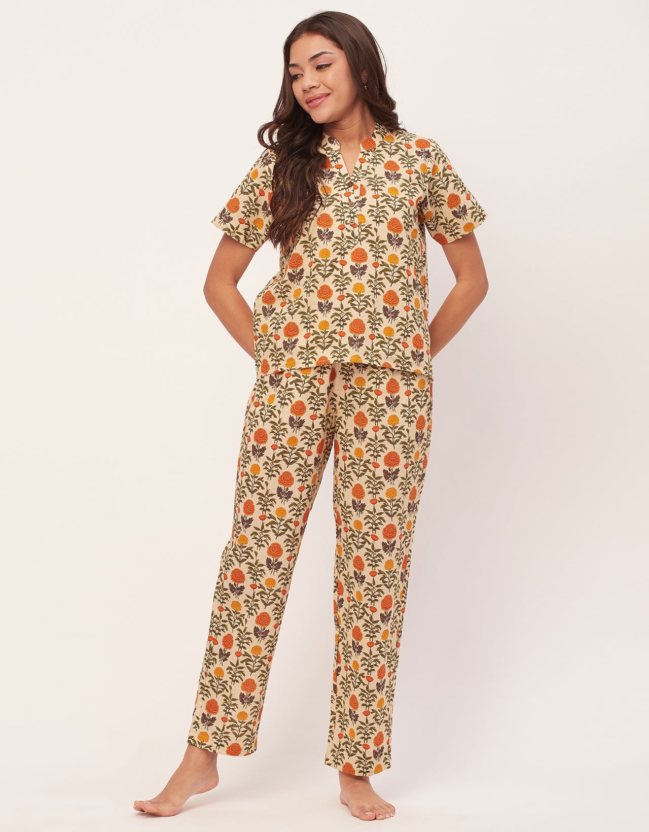 Printed Cotton Night Suits