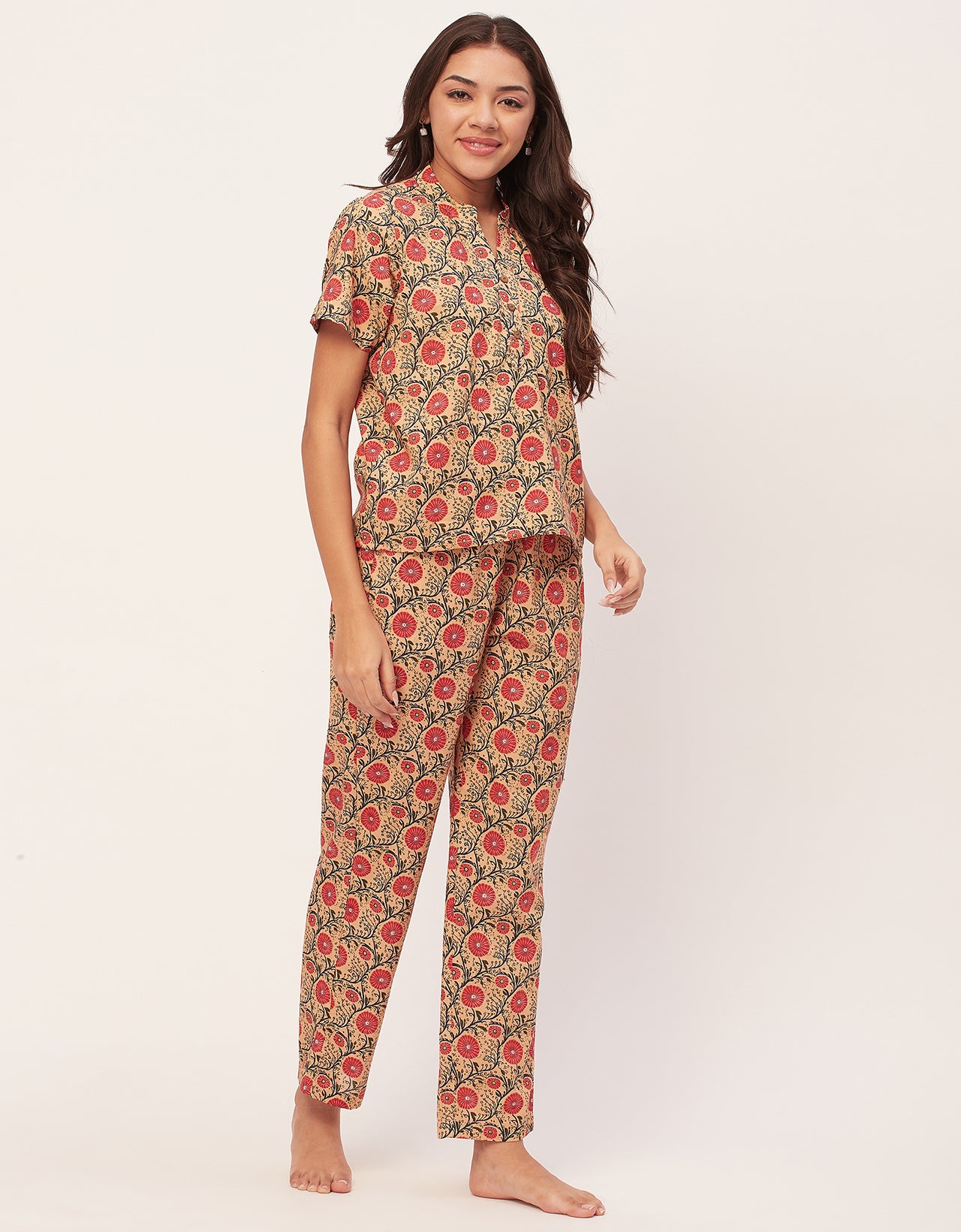 Printed Cotton Night Suits