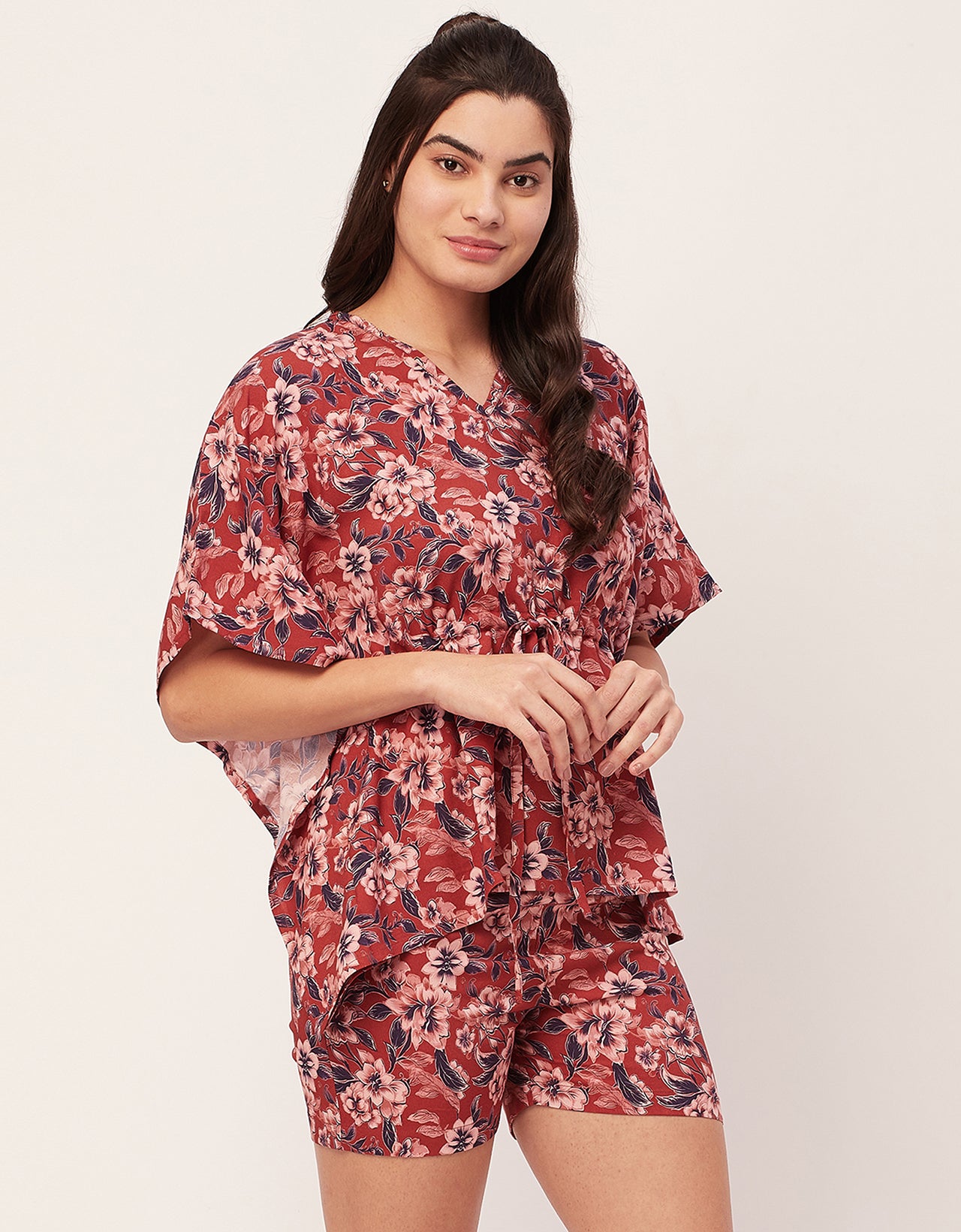 Printed Kaftan Shorts Set