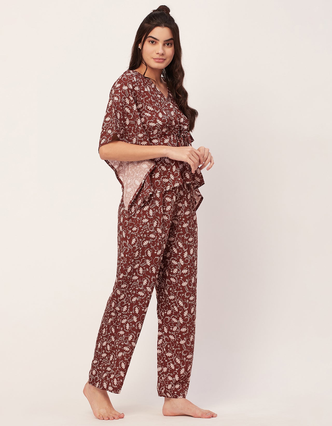 Printed Kaftan Top Set