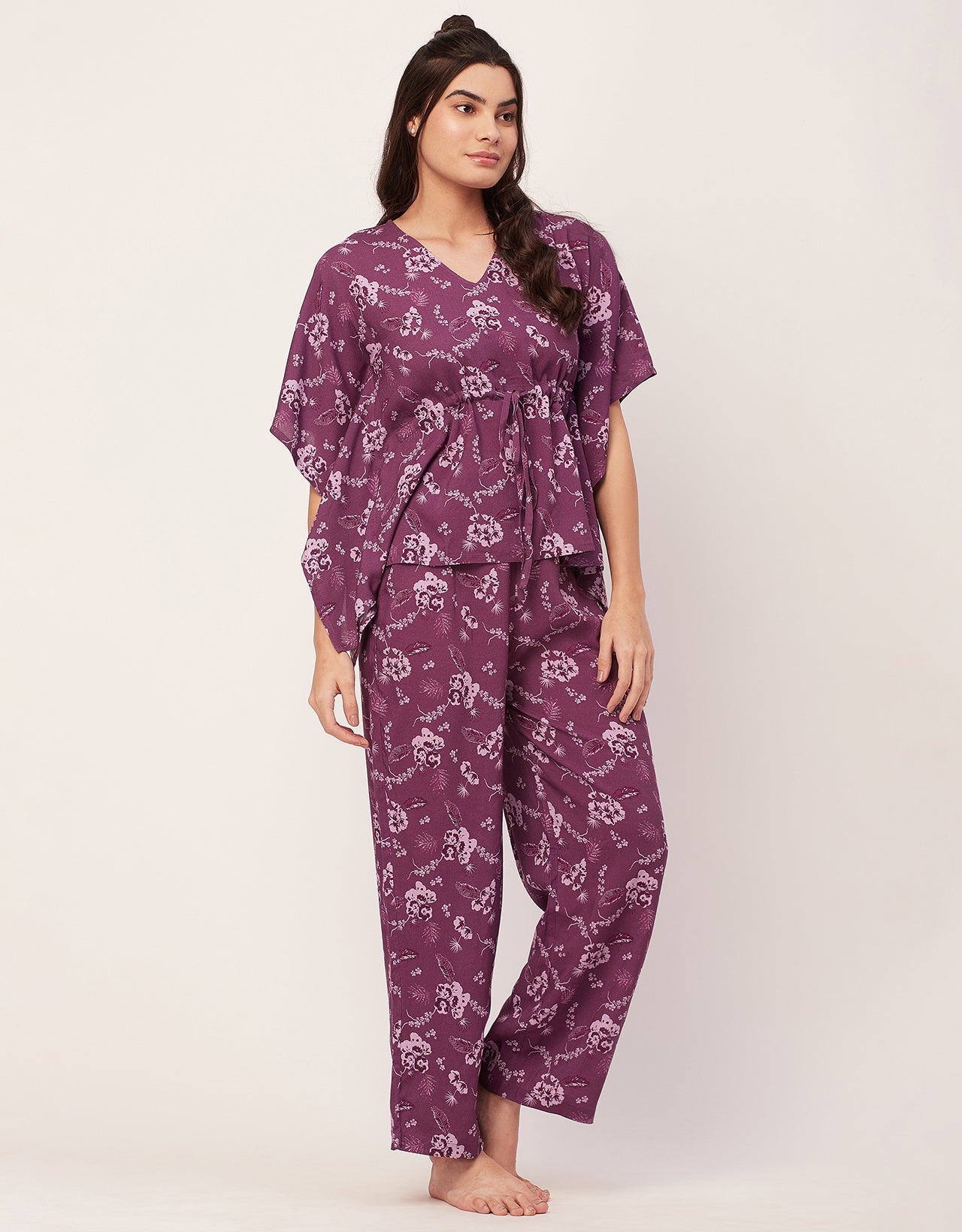 Printed Kaftan Top Set