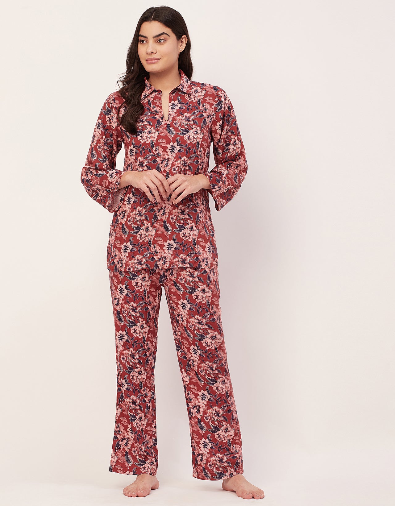 Night Suit, Printed Rayon