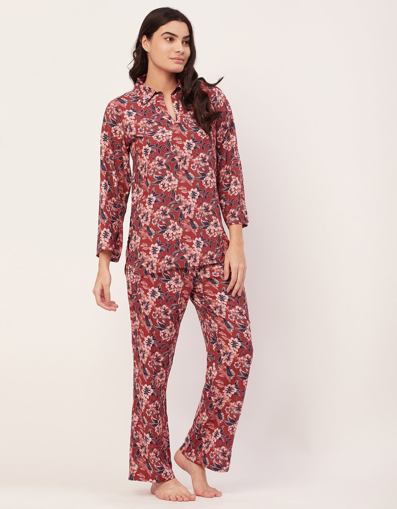 Night Suit, Printed Rayon