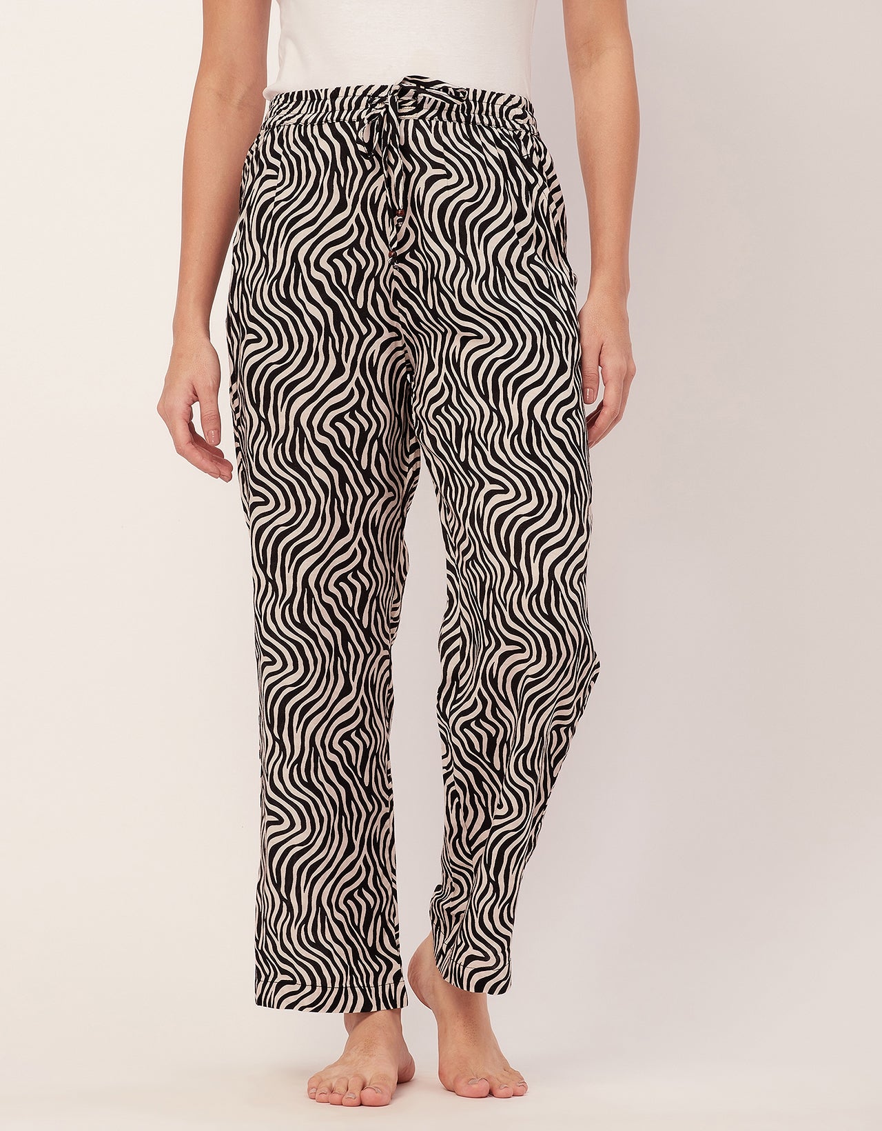 Elastic Waist Pajamas, Printed