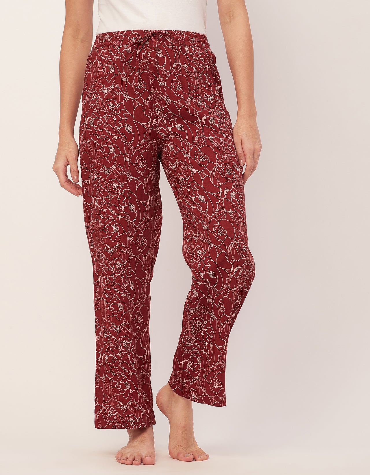 Elastic Waist Pajamas, Printed