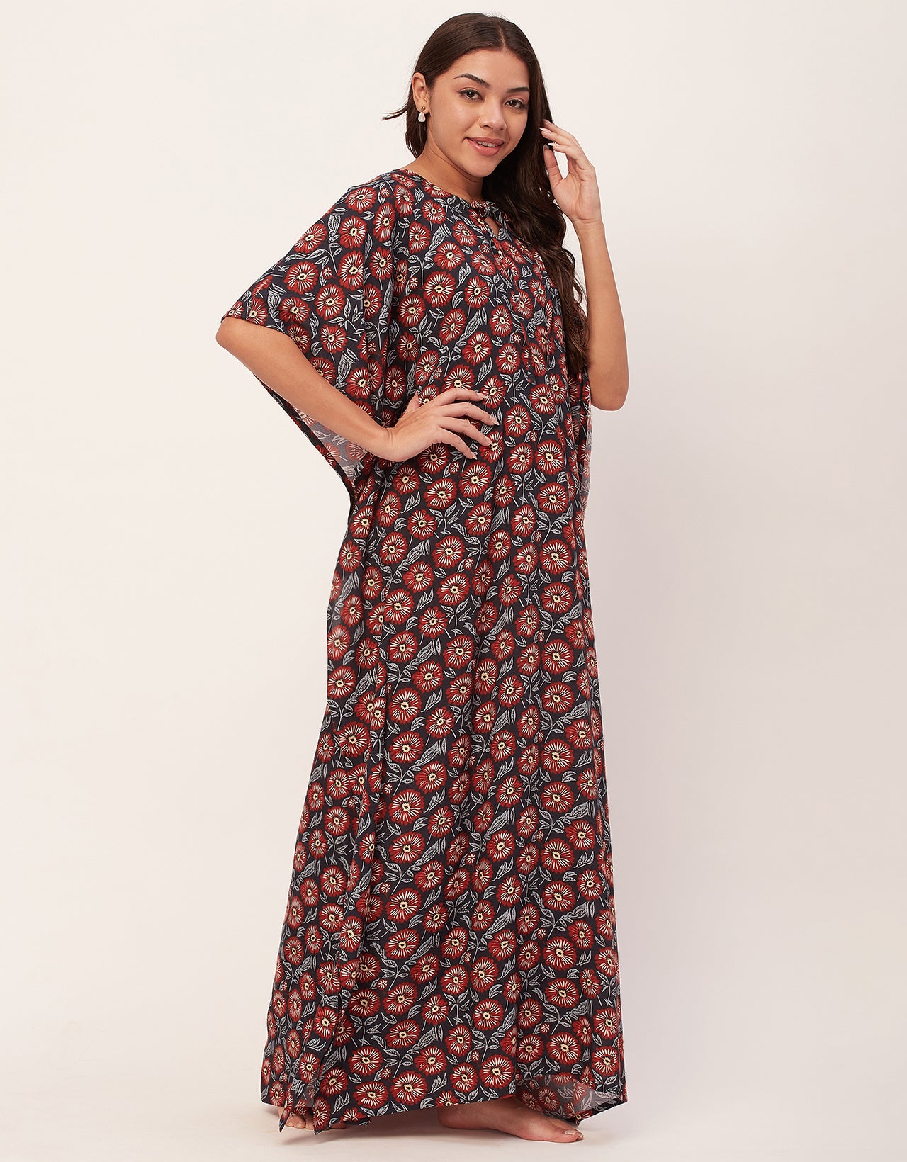 Printed Kaftan Maxi