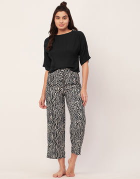 2 Pc Night Suit, Capri Pants
