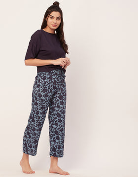 2 Pc Night Suit, Capri Pants