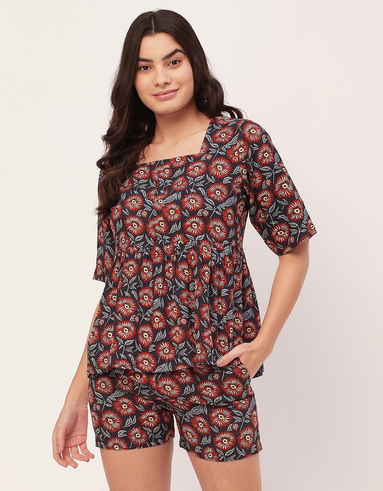 Top & Shorts Lounge Set