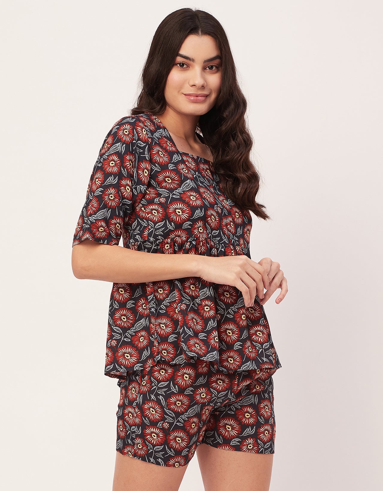 Top & Shorts Lounge Set