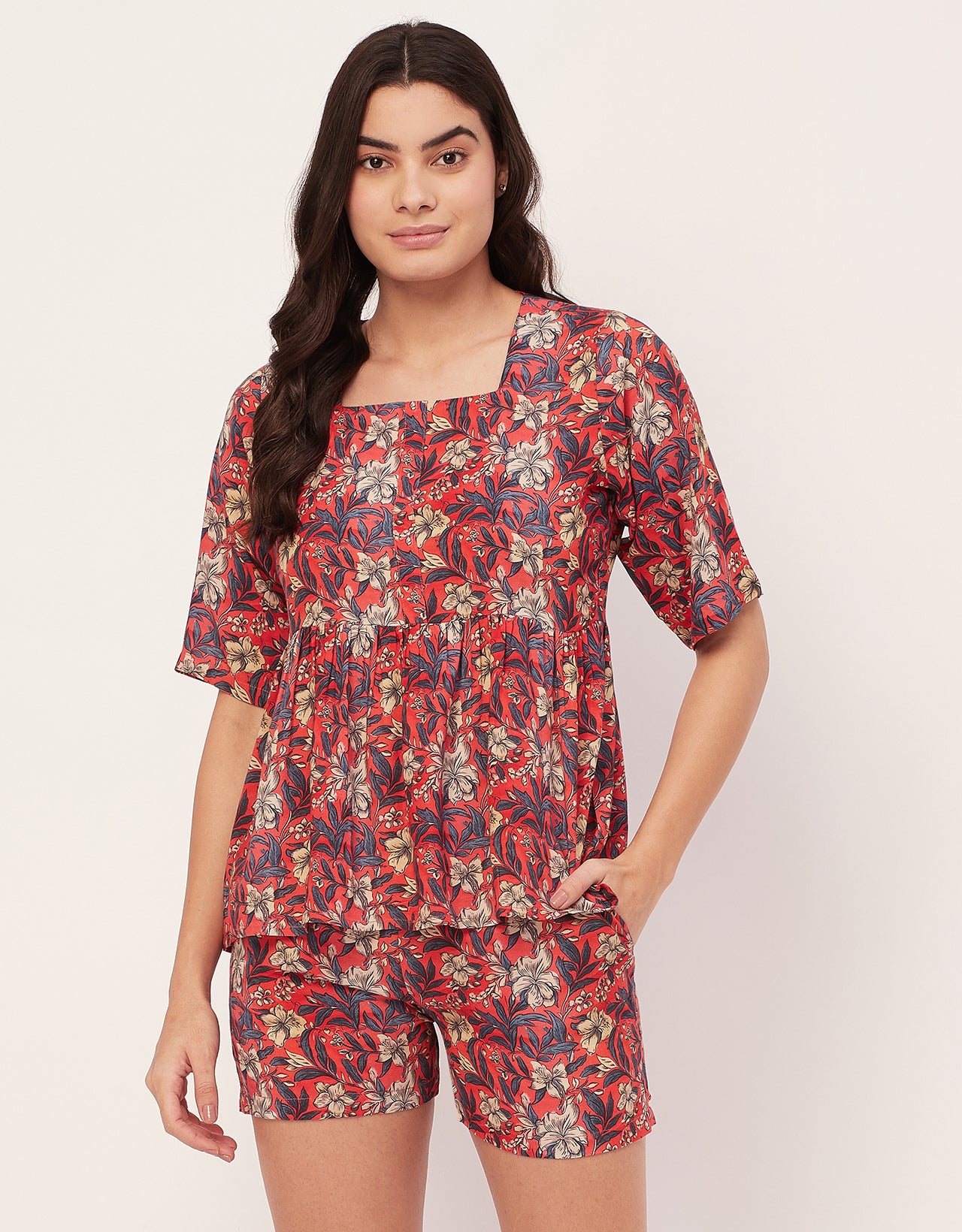 Top & Shorts Lounge Set