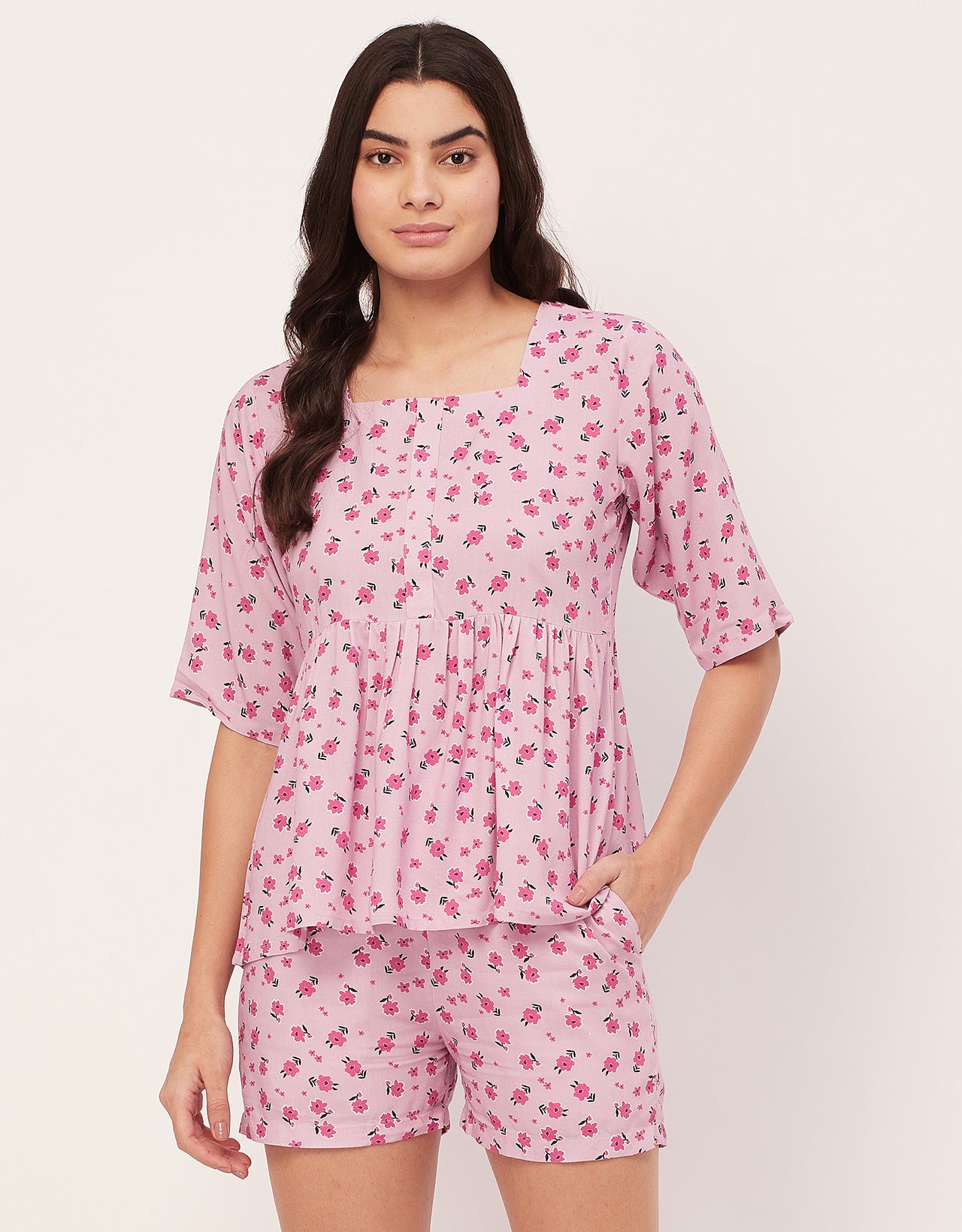 Top & Shorts Lounge Set