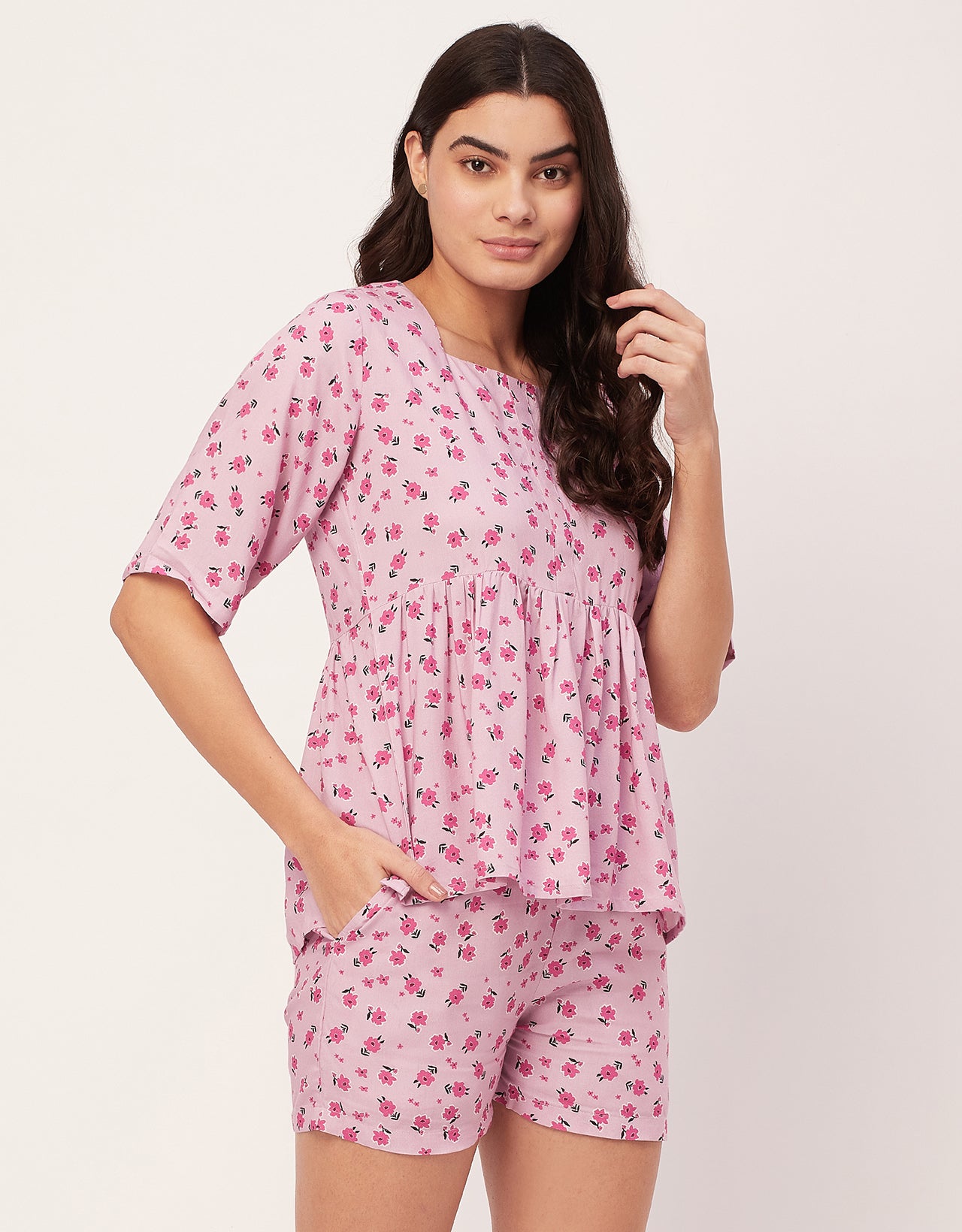 Top & Shorts Lounge Set