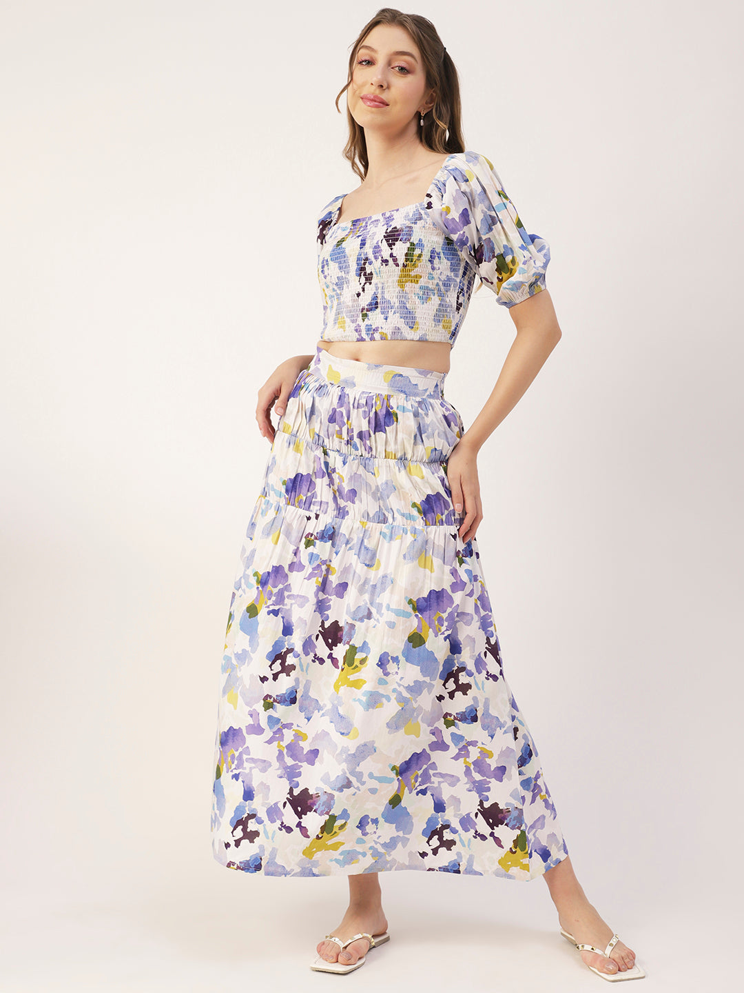 Summer 2 Pcs Skirt Top Set