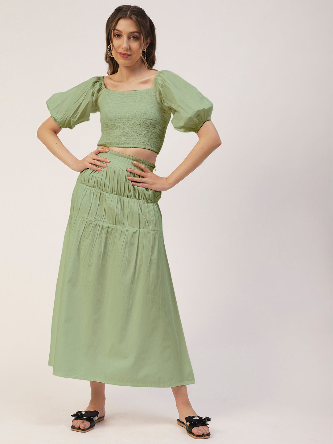 Summer 2 Pcs Skirt Top Set