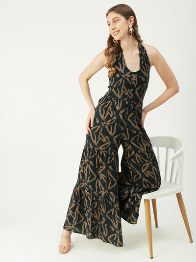 flared tiered jumpsuit